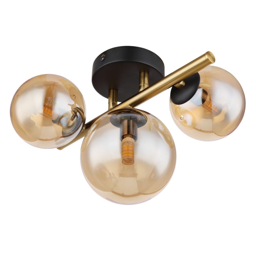Globo - LED Deckenleuchte RIHA 3xG9/3,5W/230V Messing