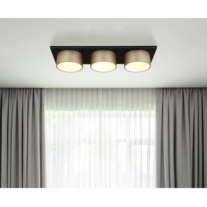 Globo - LED-Deckenleuchte LED/24W/230V 3000K 58x20 cm beige