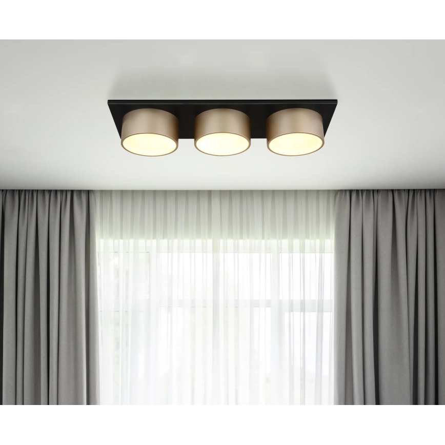 Globo - LED-Deckenleuchte LED/24W/230V 3000K 58x20 cm beige