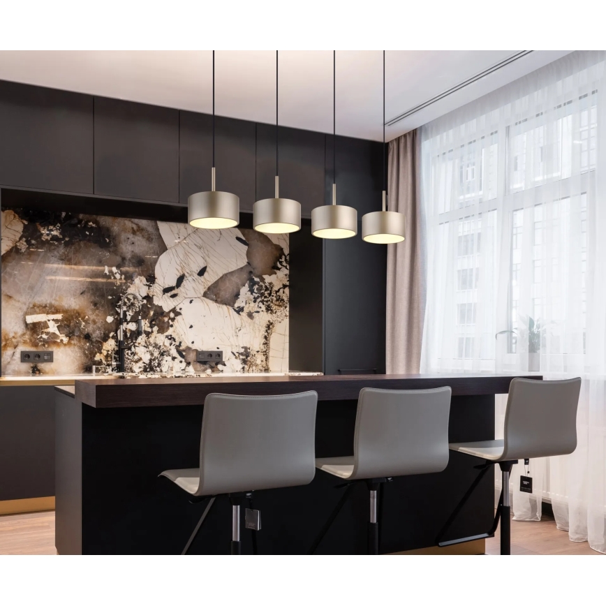 Globo - LED-Pendelleuchte an Kabel LED/40W/230V 3000K Messing