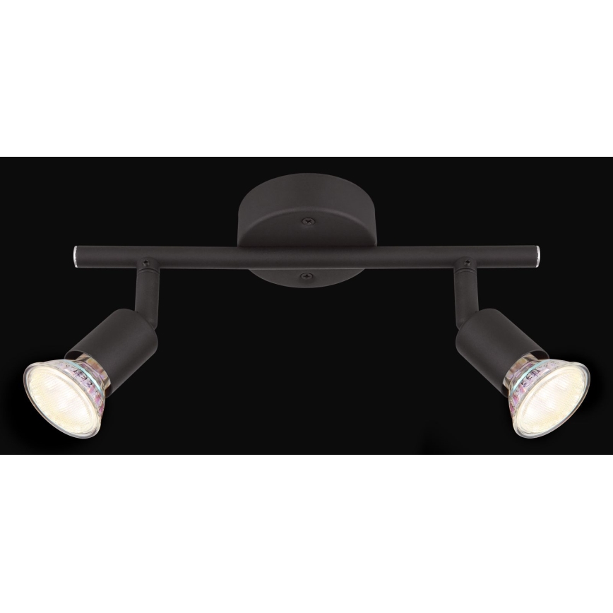 Globo - LED-Strahler 2xGU10/3W/230V schwarz