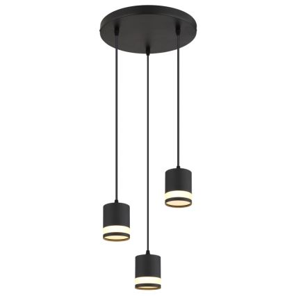 Globo - LED-Hängeleuchte 3xGX53/7W/230V 3000K schwarz