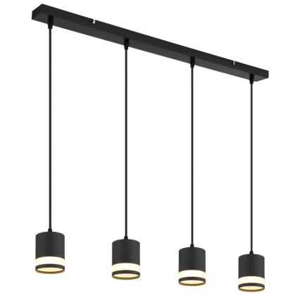 Globo - LED-Hängeleuchte 4xGX53/7W/230V 3000K schwarz