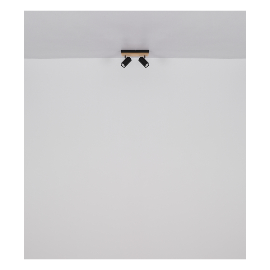 Globo - Strahler 2xGU10/25W/230V schwarz