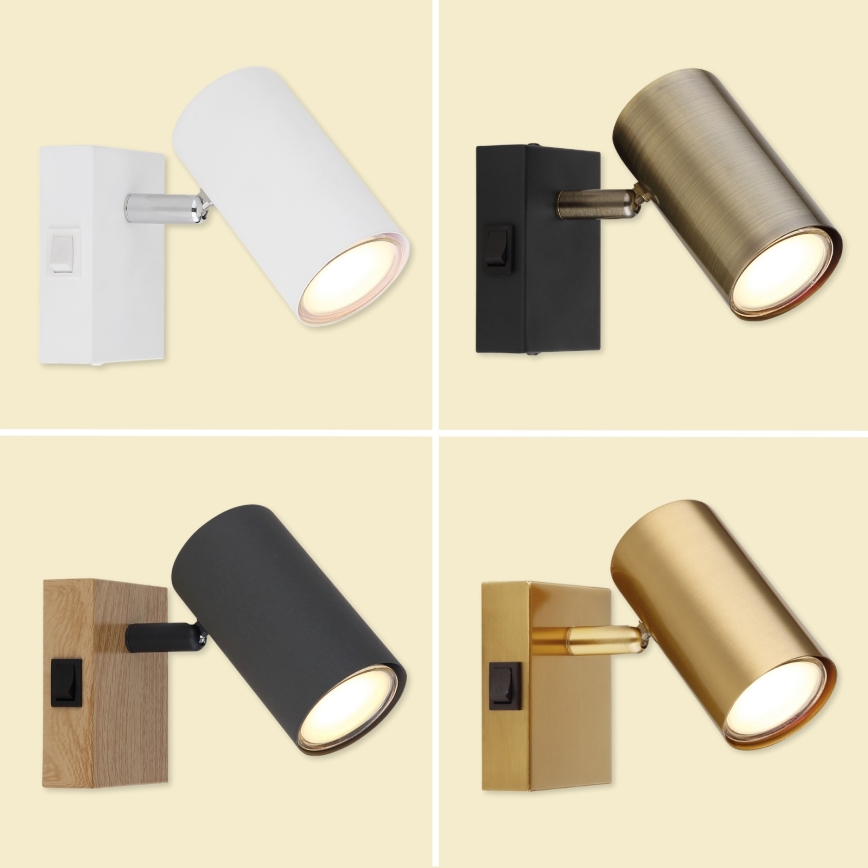 Globo - Wandleuchte Spot 1xGU10/25W/230V schwarz