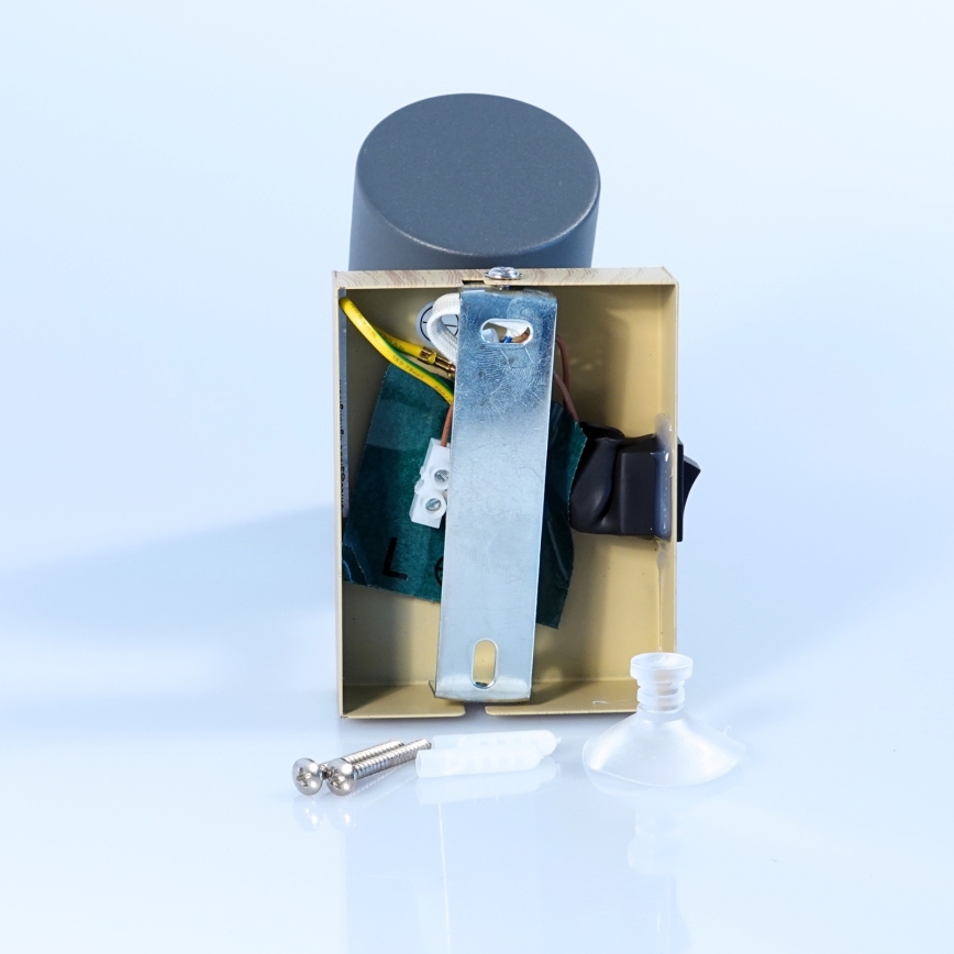 Globo - Wandstrahler 1xGU10/25W/230V grau/braun