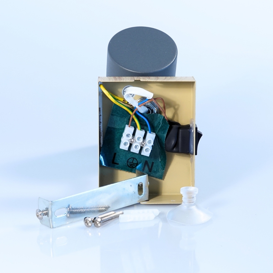 Globo - Wandstrahler 1xGU10/25W/230V grau/braun