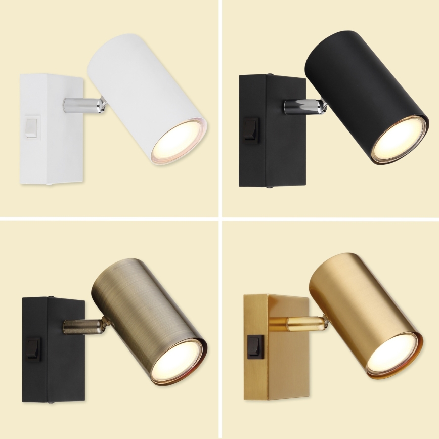 Globo - Wandstrahler 1xGU10/25W/230V grau/braun