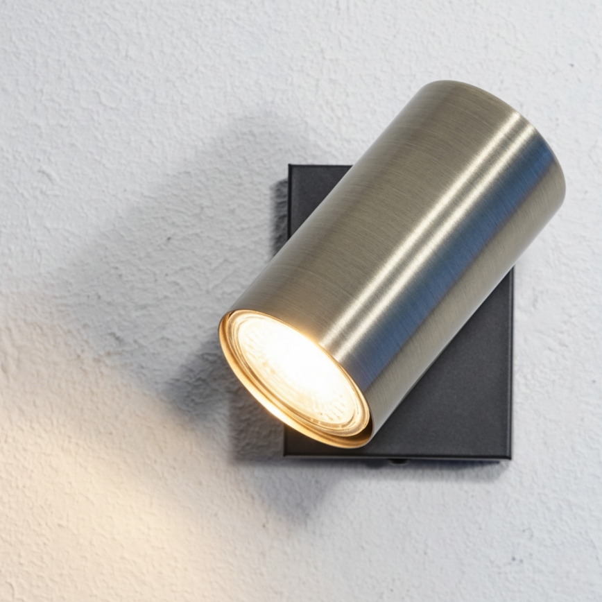 Globo - Wandleuchte Spot 1xGU10/25W/230V Schwarz/Messing