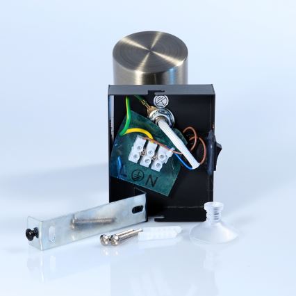 Globo - Wandleuchte Spot 1xGU10/25W/230V Schwarz/Messing