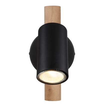 Globo - Wandleuchte Spot 1xGU10/5W/230V Holz/Metall