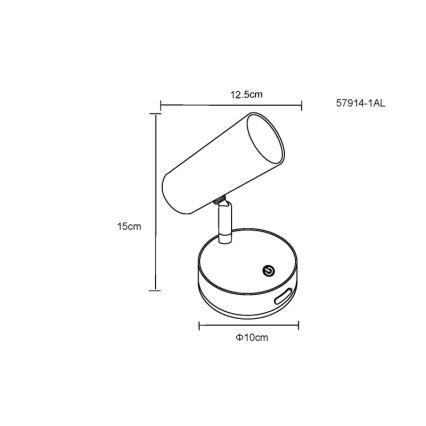 Globo - Dimmbarer LED-Wandstrahler LED/0,4W/3,7V 1800 mAh