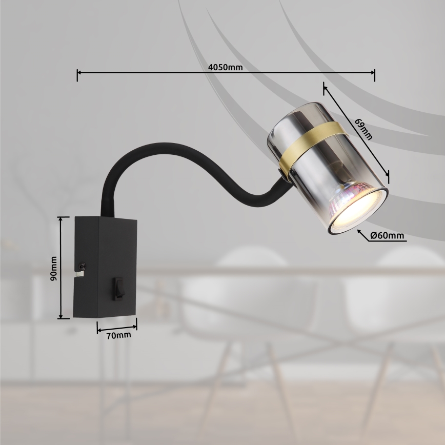 Globo - Flexible Flexibel Tischlampe 1xGU10/8W/230V
