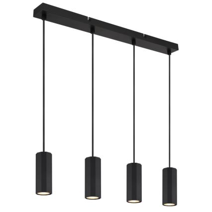 Globo - Hängeleuchte 4xGU10/25W/230V schwarz