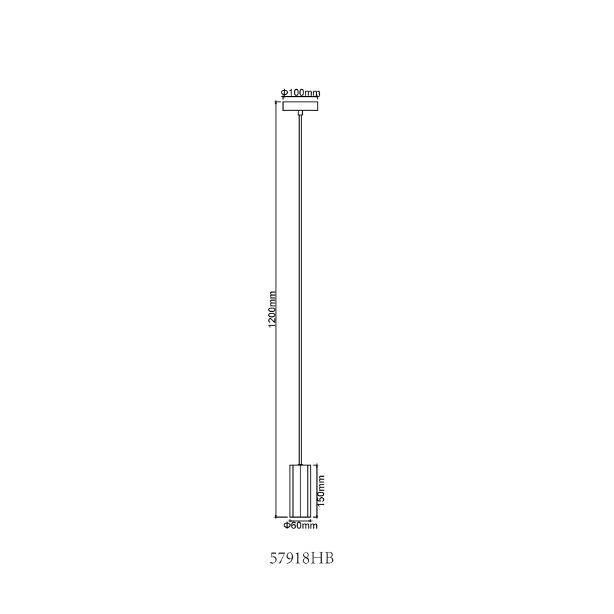 Globo - Hängeleuchte 1xGU10/25W/230V schwarz