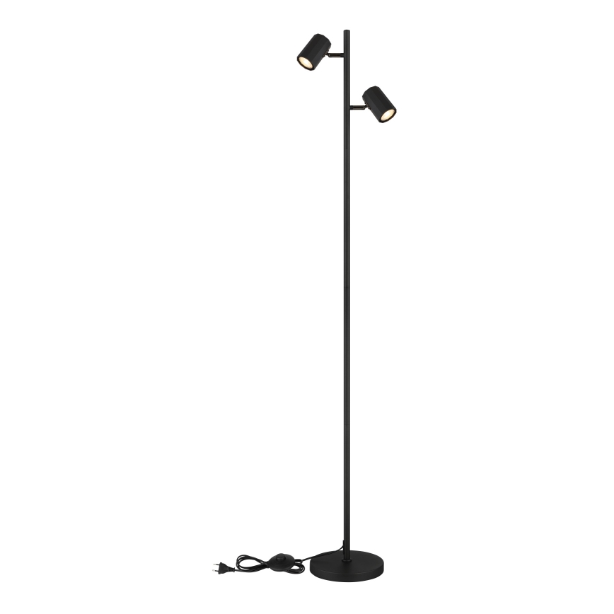 Globo - Stehleuchte 2xGU10/5W/230V schwarz