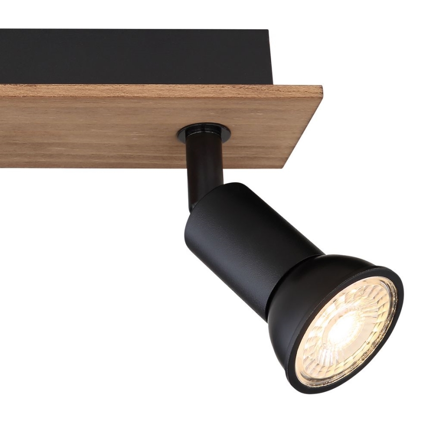 Globo - Deckenstrahler 3xGU10/35W/230V Holz/Metall