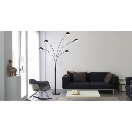 Globo - Stehleuchte 5xE14/40W/230V schwarz