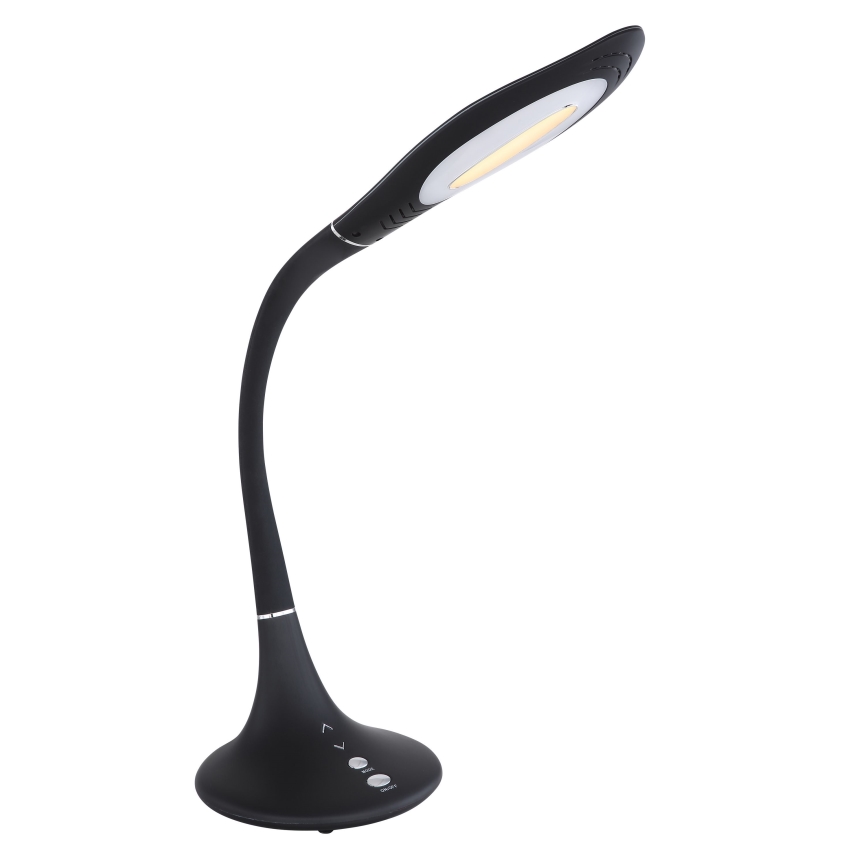 Globo - LED dimmbare, berührungsaktivierte flexible Tischlampe LED/9W/230V 3000/4500/6500K schwarz