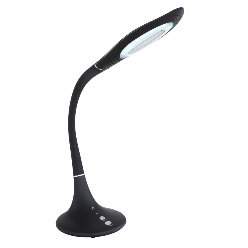 Globo - LED dimmbare, berührungsaktivierte flexible Tischlampe LED/9W/230V 3000/4500/6500K schwarz