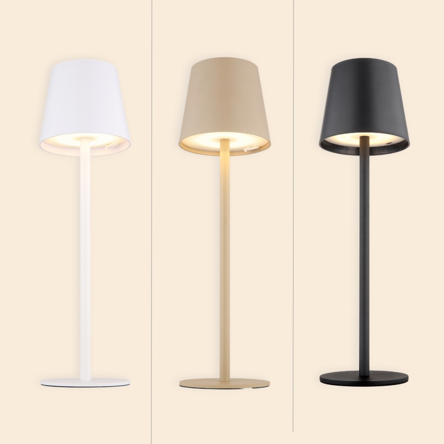 Globo - Dimmbare LED-Outdoor-Leuchte mit Touch-Funktion LED/3W/3,7V IP44 1800mAh + USB schwarz