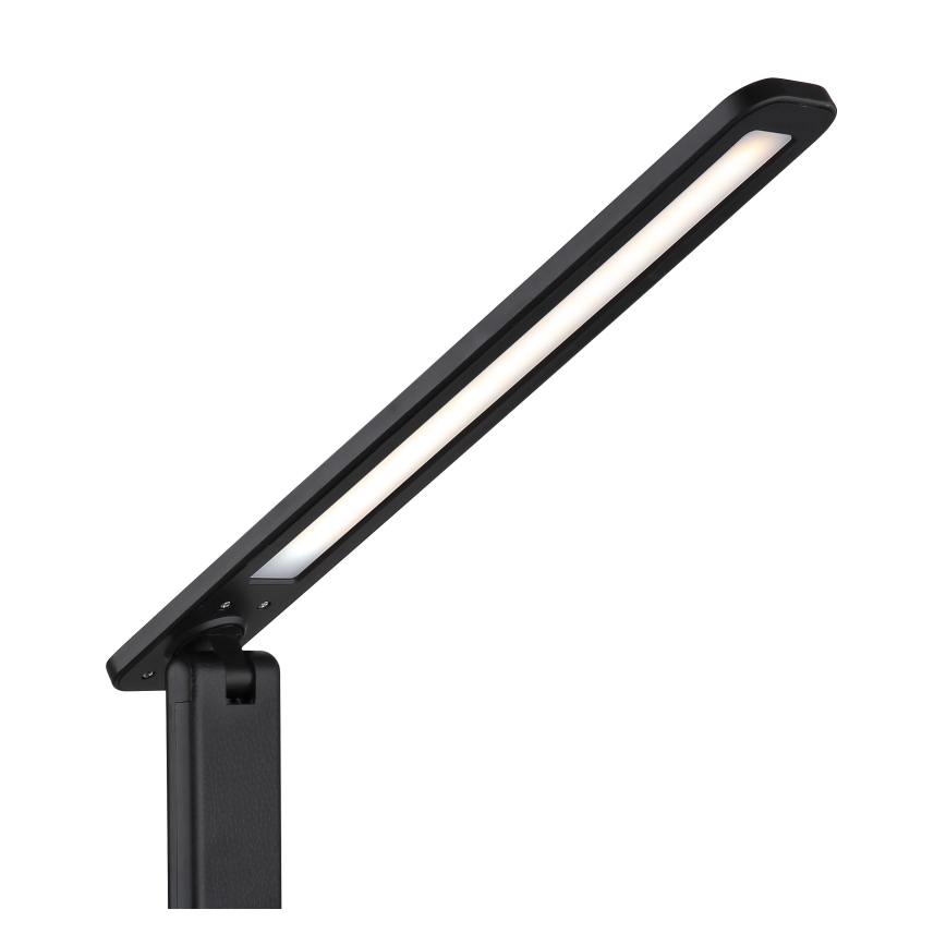 Globo - Dimmbare, aufladbare LED-Touch-Tischleuchte LED/5W/5V 2700/4000/6500K 1800 mAh schwarz