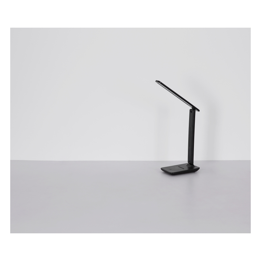 Globo - Dimmbare, aufladbare LED-Touch-Tischleuchte LED/5W/5V 2700/4000/6500K 1800 mAh schwarz