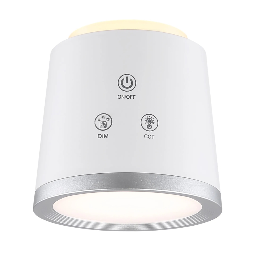 Globo - LED dimmbare Touch-Tischlampe 4in1 LED/6W/3,7V 3000K/4000K/6500K 1500 mAh USB weiß