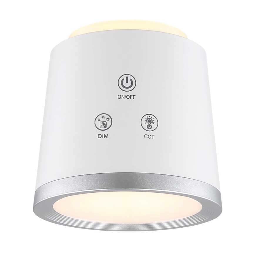 Globo - LED dimmbare Touch-Tischlampe 4in1 LED/6W/3,7V 3000K/4000K/6500K 1500 mAh USB weiß