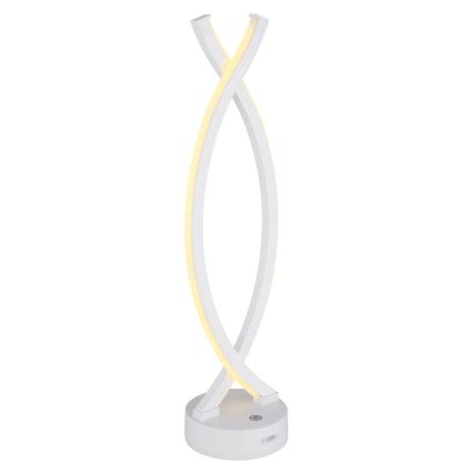 Globo - Dimmbare LED-Tischleuchte mit Touch-Funktion LED/1W/3,7V 3000K 1800 mAh USB weiß