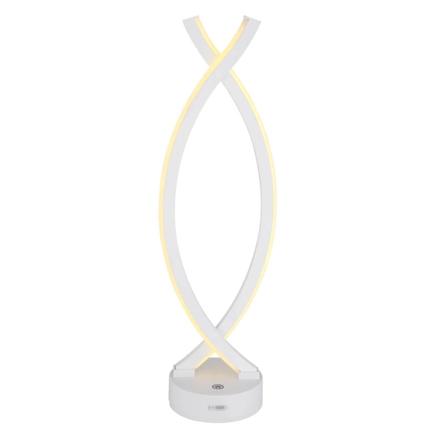 Globo - LED dimmbare Touch-Tischlampe LED/1W/3,7V 3000K 1800 mAh USB weiß