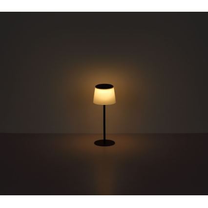 Globo - LED dimmbare Touch-Außen-Tischlampe LED/1,8W/5V IP44 1800 mAh schwarz/weiß