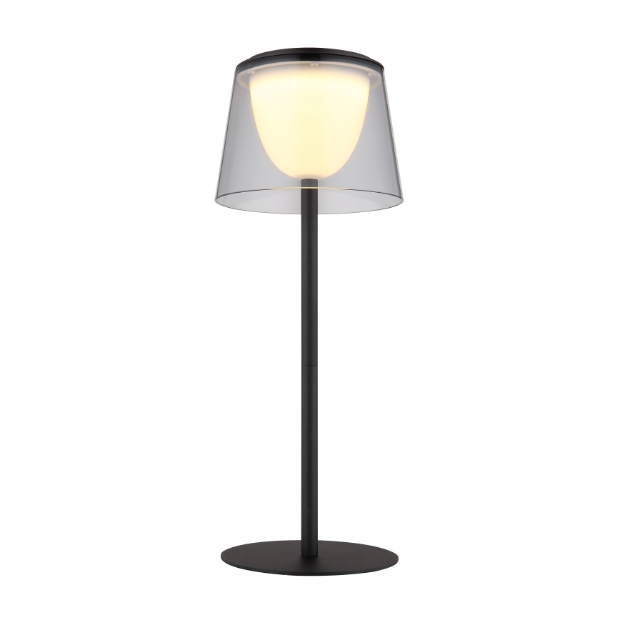 Globo - LED dimmbare Touch-Außen-Tischlampe LED/1,8W/5V IP44 1800 mAh schwarz/rauchfarben