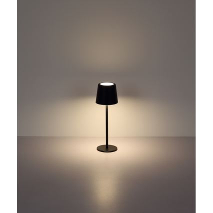 Globo - LED dimmbare Outdoor-Tischlampe mit Touch-Steuerung LED/2W/5V 3000/4000/6000K 2200 mAh IP44 schwarz