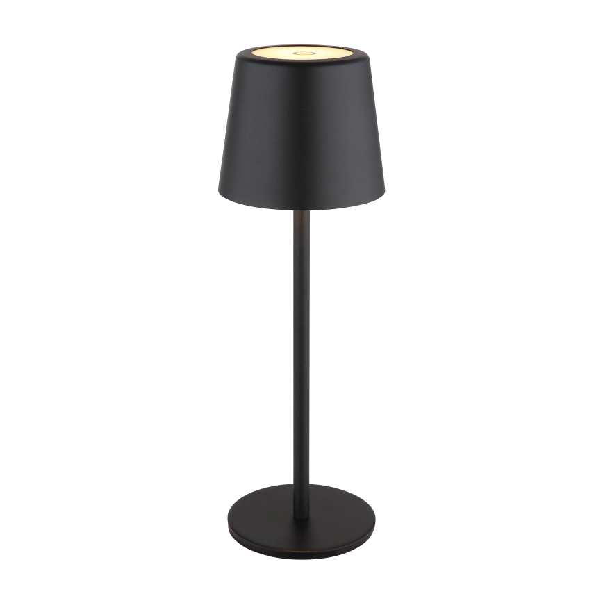 Globo - LED dimmbare Outdoor-Tischlampe mit Touch-Steuerung LED/2W/5V 3000/4000/6000K 2200 mAh IP44 schwarz