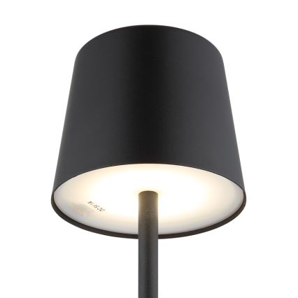 Globo - LED dimmbare Outdoor-Tischlampe mit Touch-Steuerung LED/2W/5V 3000/4000/6000K 2200 mAh IP44 schwarz