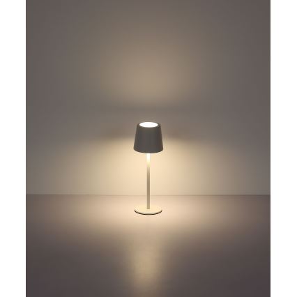 Globo - LED dimmbare Outdoor-Tischlampe mit Touch-Steuerung LED/2W/5V 3000/4000/6000K 2200 mAh IP44 Weiß