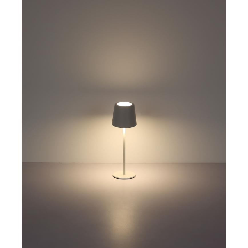 Globo - LED dimmbare Outdoor-Tischlampe mit Touch-Steuerung LED/2W/5V 3000/4000/6000K 2200 mAh IP44 Weiß