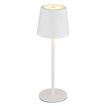 Globo - LED dimmbare Outdoor-Tischlampe mit Touch-Steuerung LED/2W/5V 3000/4000/6000K 2200 mAh IP44 Weiß