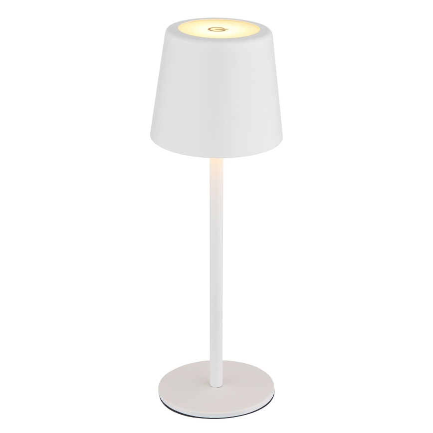 Globo - LED dimmbare Outdoor-Tischlampe mit Touch-Steuerung LED/2W/5V 3000/4000/6000K 2200 mAh IP44 Weiß