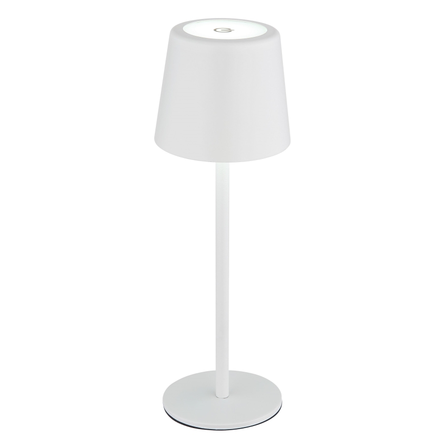Globo - LED dimmbare Outdoor-Tischlampe mit Touch-Steuerung LED/2W/5V 3000/4000/6000K 2200 mAh IP44 Weiß