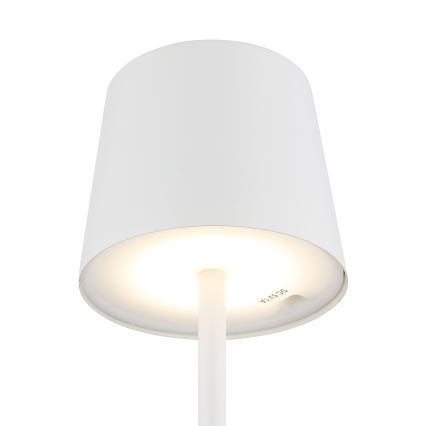 Globo - LED dimmbare Outdoor-Tischlampe mit Touch-Steuerung LED/2W/5V 3000/4000/6000K 2200 mAh IP44 Weiß