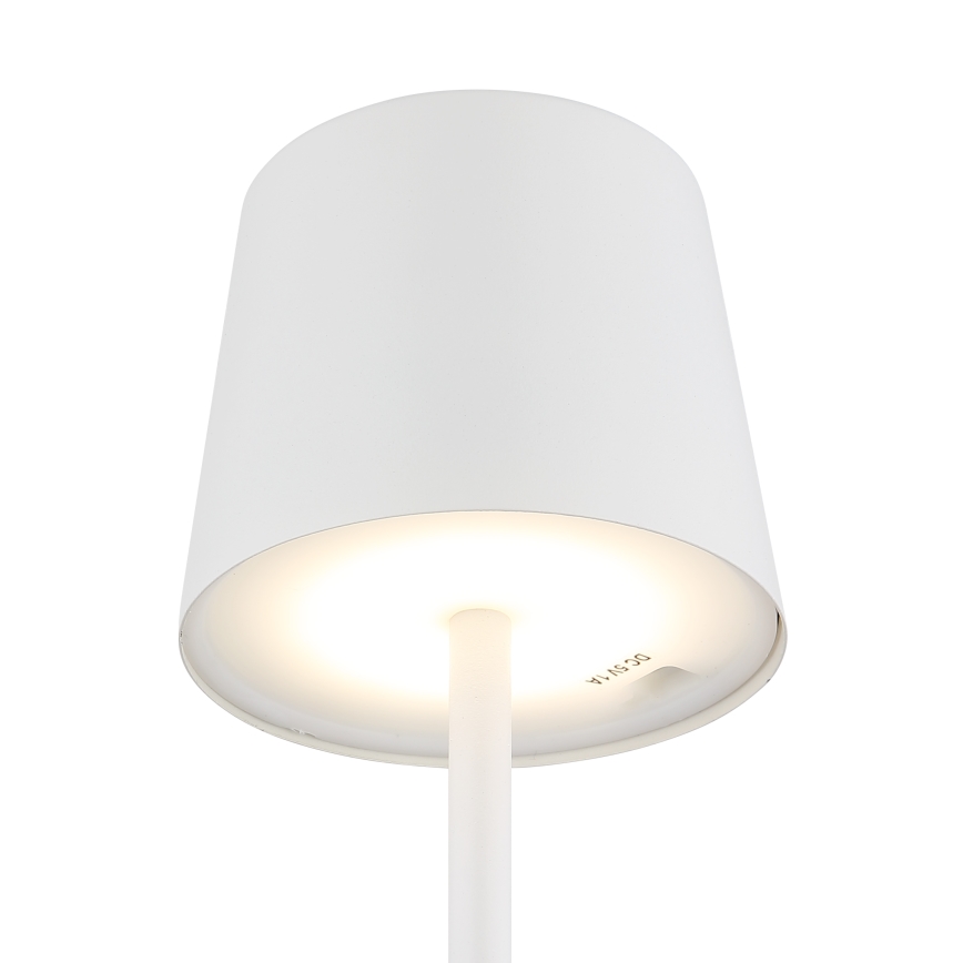 Globo - LED dimmbare Outdoor-Tischlampe mit Touch-Steuerung LED/2W/5V 3000/4000/6000K 2200 mAh IP44 Weiß