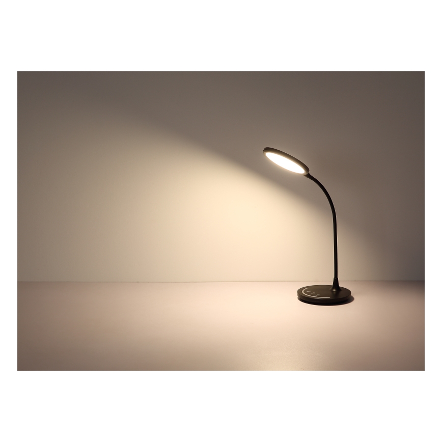 Globo - Dimmbare, flexible LED-Touch-Tischleuchte LED/12W/230V 3000/4000/6500K CRI 90 schwarz