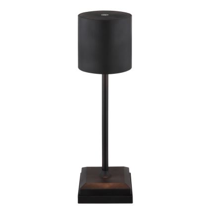 Globo - Dimmbare LED-Tischlampe mit Touch-Bedienung und Akku, 1,5 W/5 V, 2200 mAh, schwarz