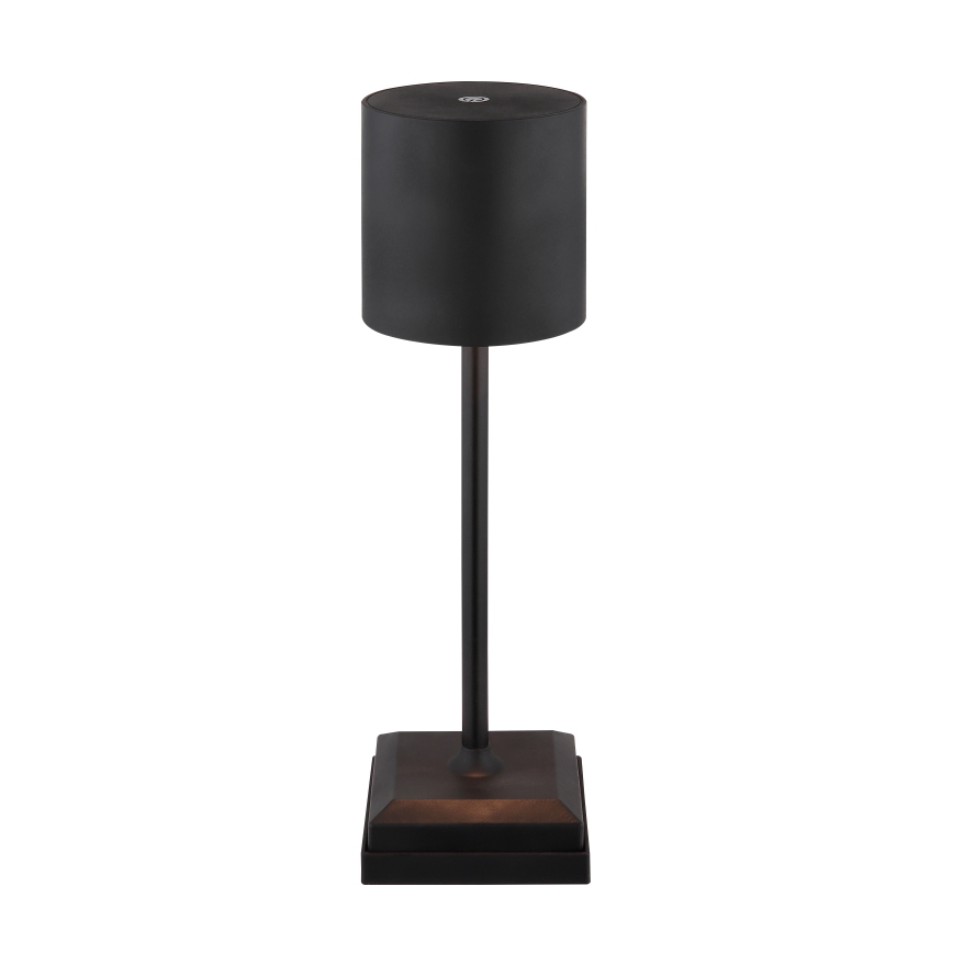 Globo - Dimmbare LED-Tischlampe mit Touch-Bedienung und Akku, 1,5 W/5 V, 2200 mAh, schwarz