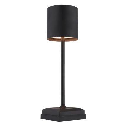 Globo - Dimmbare LED-Tischlampe mit Touch-Bedienung und Akku, 1,5 W/5 V, 2200 mAh, schwarz