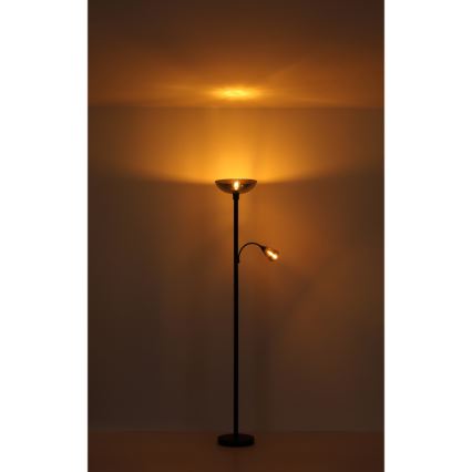 Globo - Stehleuchte 1xE27/60W/230V + 1xE14/40W