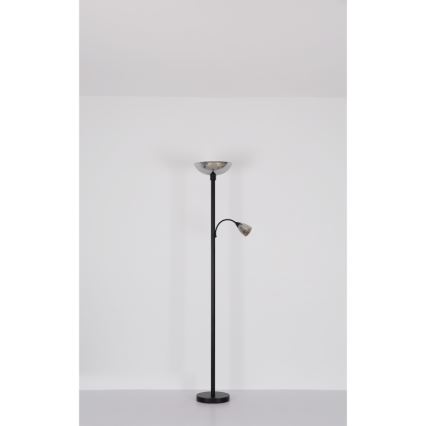 Globo - Stehleuchte 1xE27/60W/230V + 1xE14/40W