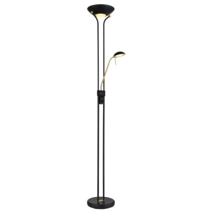 Globo - Dimmbare LED-Stehleuchte LED/20W/230V + LED/5,5W 3000K schwarz/golden